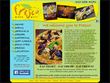 Tablet Screenshot of frescopizzagrill.com